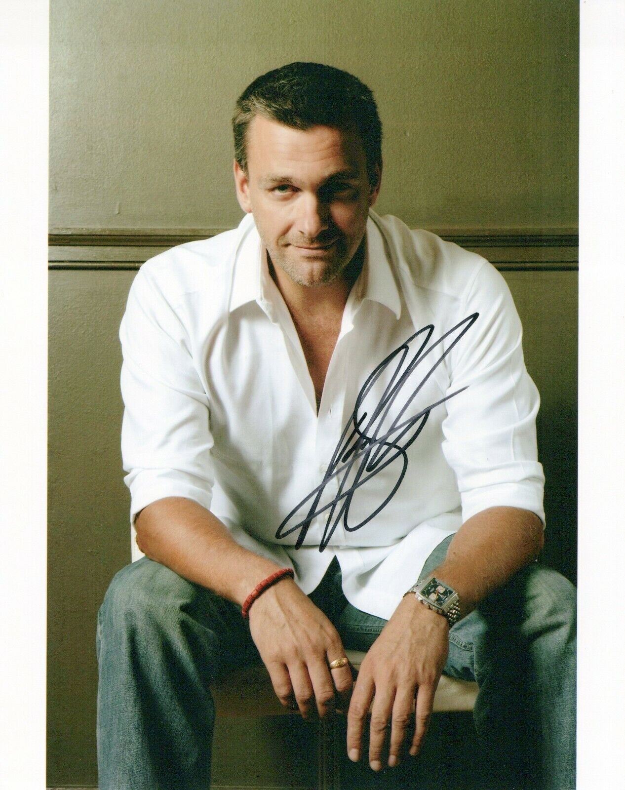 Ray Stevenson head shot autographed Photo Poster painting signed 8x10 #1