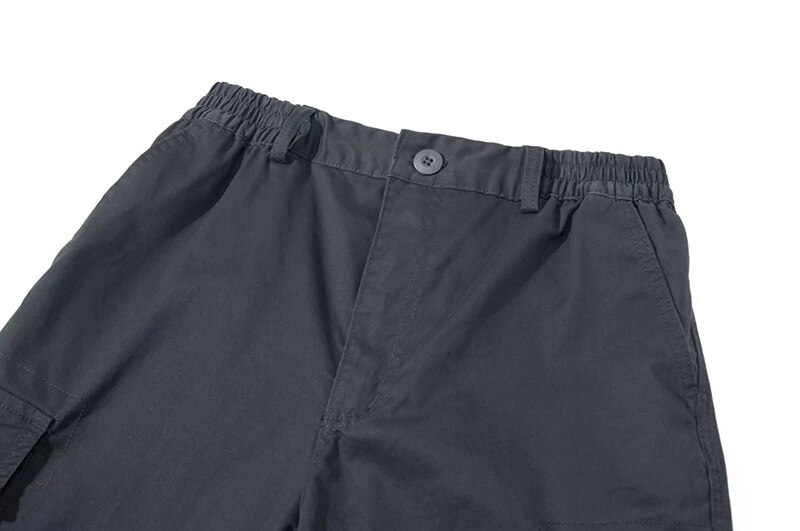 Men's Cotton Summer Lightweight Soft Casual Twill Elastic Baggy Multi-Pockets Ripstop Cargo Work Shorts