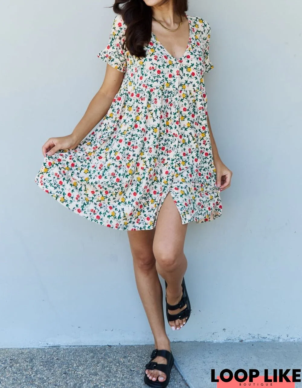 Follow Me Floral Mini Dress