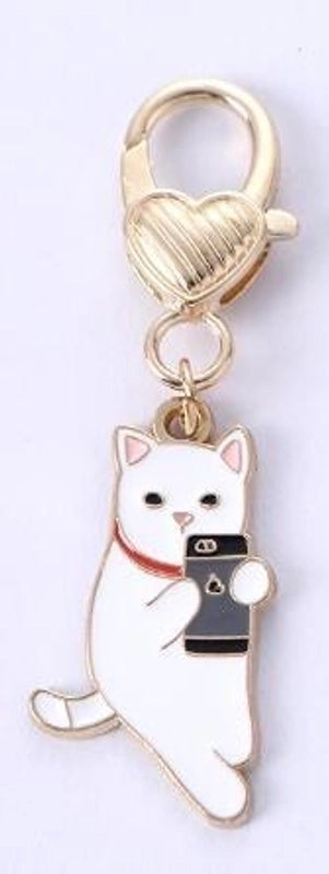 Minimalist Cat Zinc Alloy Women’s Keychain