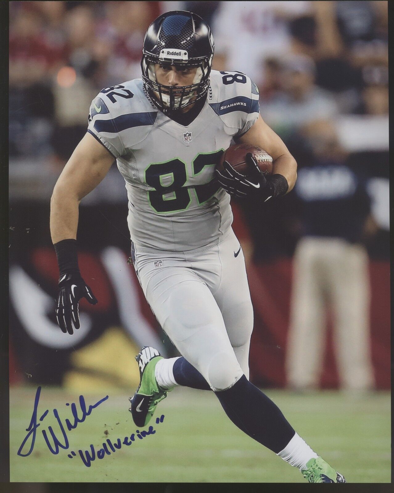 Luke Willson 8x10 Autographed Signed AUTO INSCR Seahawks SB XLVIII Champ Photo Poster painting S