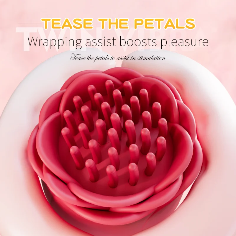 Blossa – Dual-ended Flower Vibrator, Soft Brush Head & G-spot Wand For Double Sensation