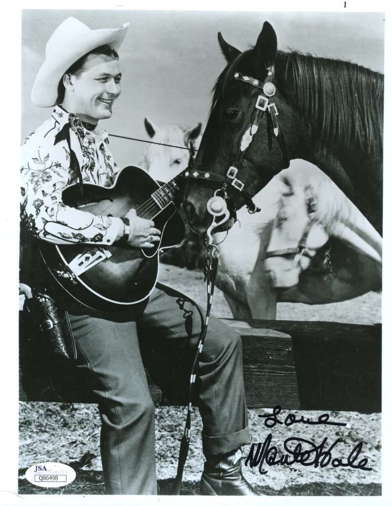 Monte Hale Jsa Coa Hand Signed 8x10 Photo Poster painting Authenticated Autograph