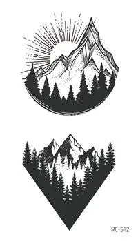 Small Sexy Lips Leaf Black Cartoon Temporary Tattoo Cute Star Tattoo Sticker Love Women Body Finger Art Waterproof Tatoo