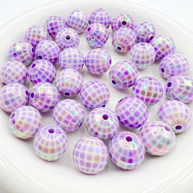 10 PCS/Package 16mm Arylic Geometric Beads