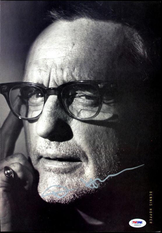 Dennis Hopper Authentic Signed 9.5X13.5 Magazine Page Photo Poster painting PSA/DNA #J00023