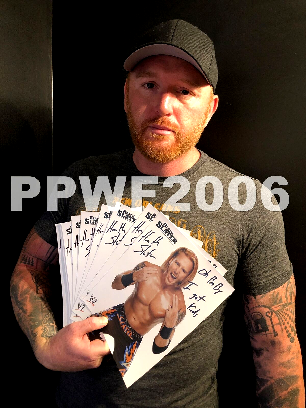 WWE HEATH SLATER HAND SIGNED AUTOGRAPHED 8X10 PROMO Photo Poster painting WITH PROOF AND COA