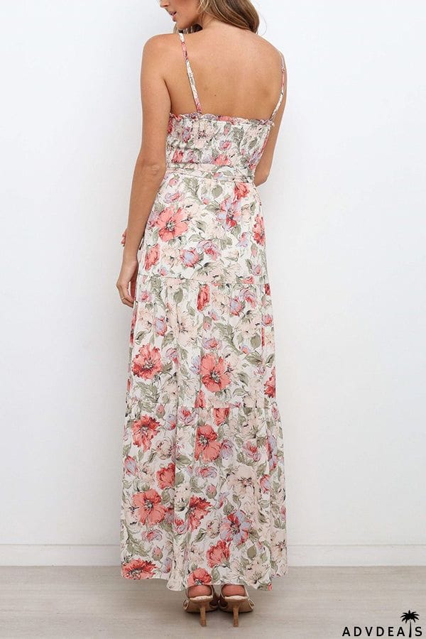 Love In The Air Tiered Floral Maxi Dress