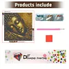 Diamond Painting -DIY Round Drill Golden Buddha Statue(40x40cm)