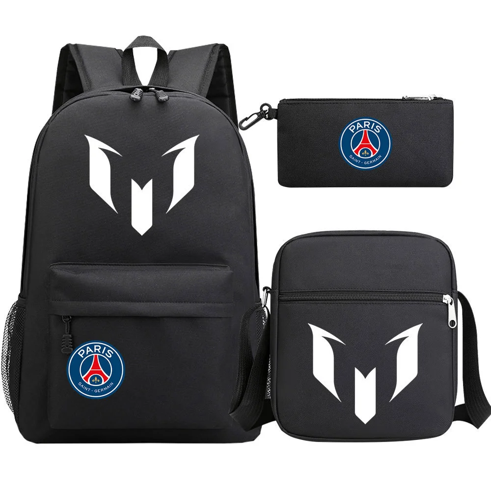 Buzzdaisy Get your little soccer star ready with Lionel Messi-themed 3-piece schoolbag set