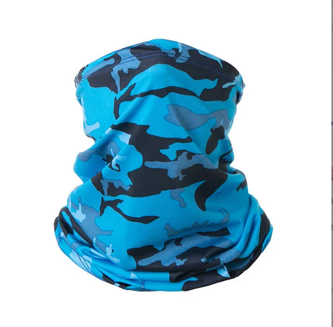 Royal Blue Camouflage Faceguard Anti Pollution Scarf Face Cover