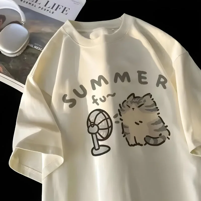 Brownm Cat Tee