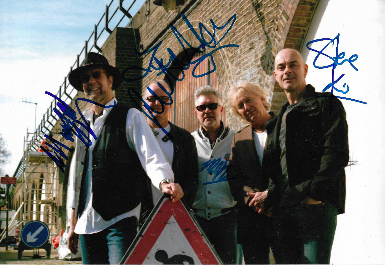 Manfred Mann`s Earthband full signed 8x12 inch Photo Poster painting autographs