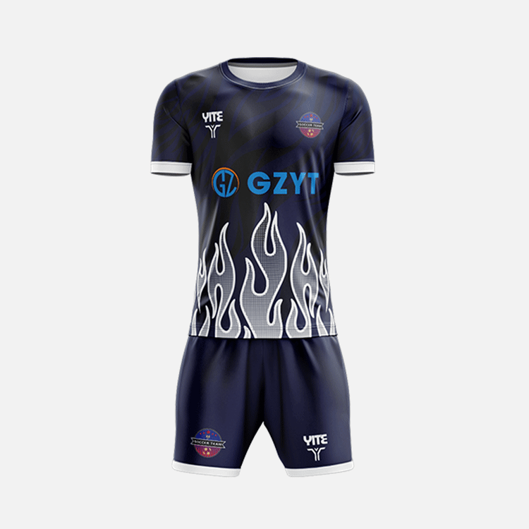 YITE | LZ24-017-Blue And White Soccer Uniforms
