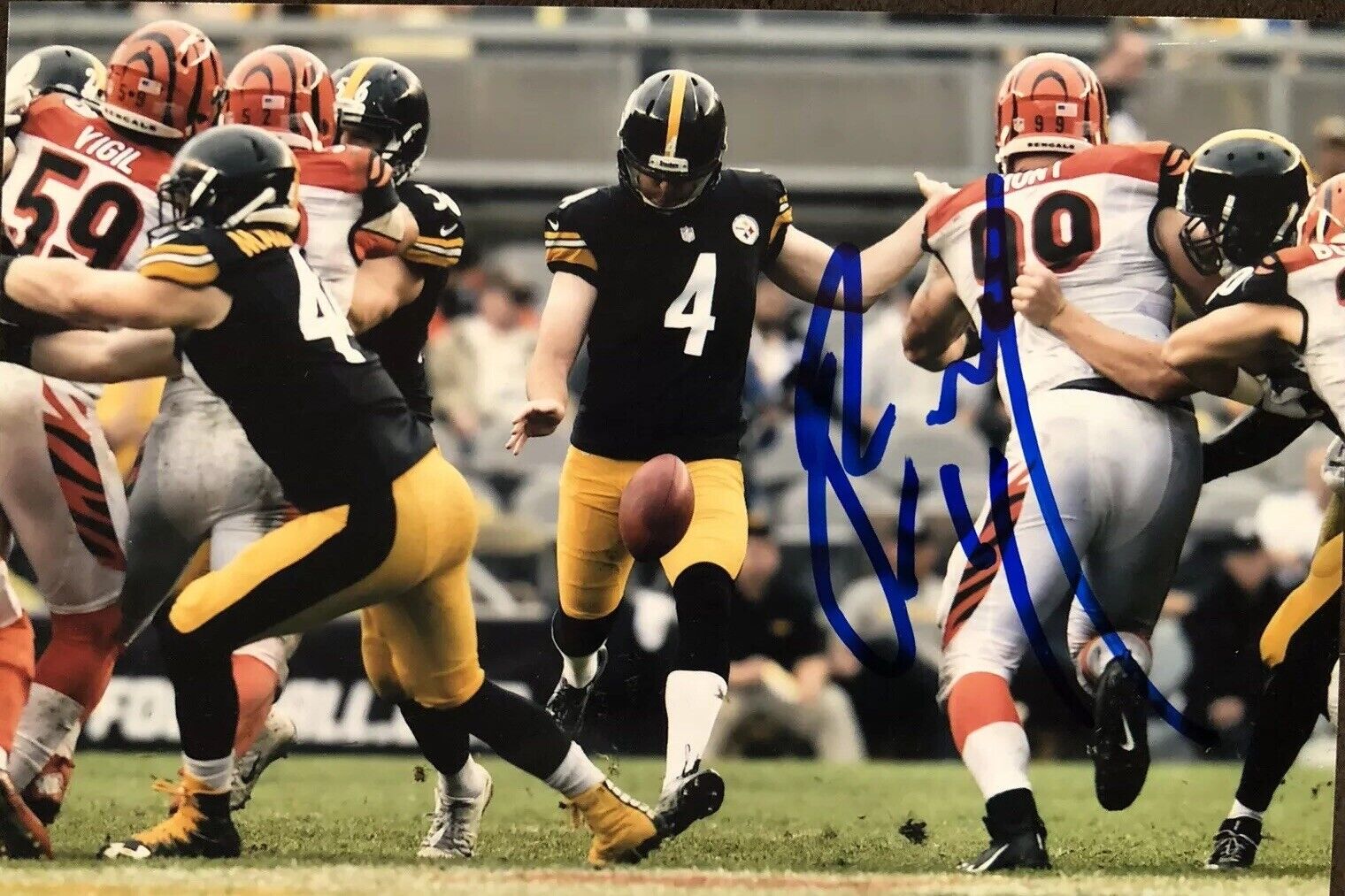 Jordan Berry Signed Autograph PITTSBURGH STEELERS Nation 4x6 Photo Poster painting