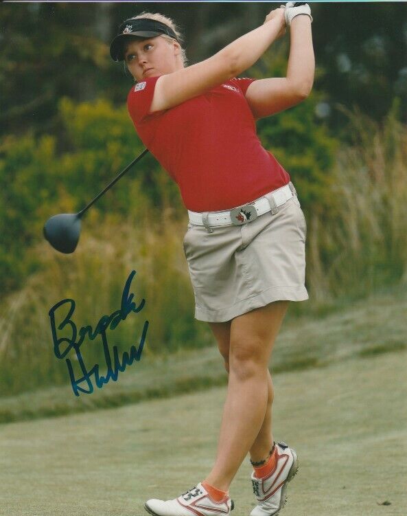 BROOKE HENDERSON SIGNED LPGA GOLF CANADA 8x10 Photo Poster painting #1 Autograph PROOF