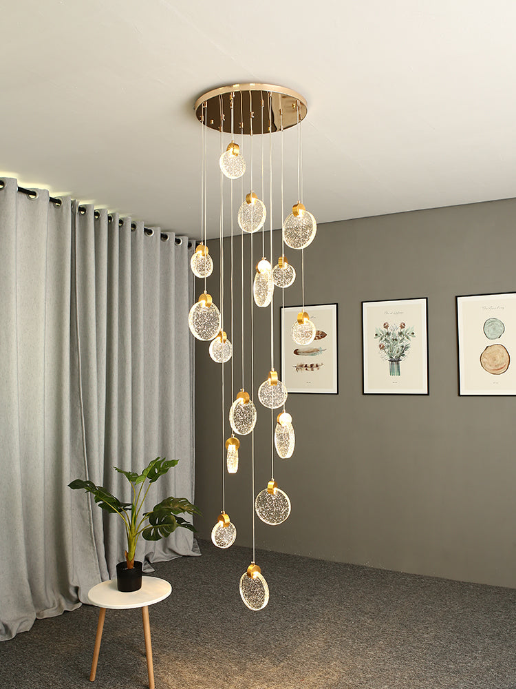 Modern Pendant Lamp For Stairwell Led Hanging Light For Hall Pendant