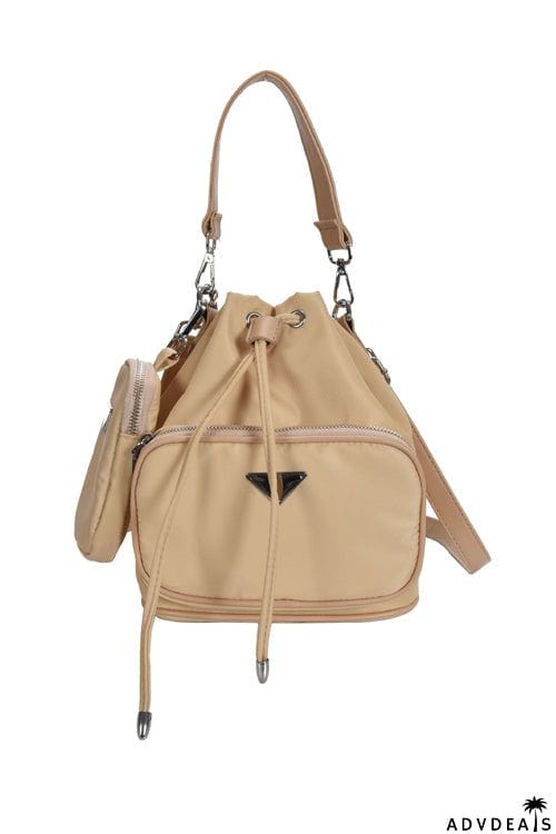 Nylon Adjustable Strap Bucket Bag