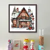 uk.everydayedeals (Limited Stock)Cross Stitch - 11ct Stamped - Chalet de No&euml;l r&eacute;tro (50*50cm)