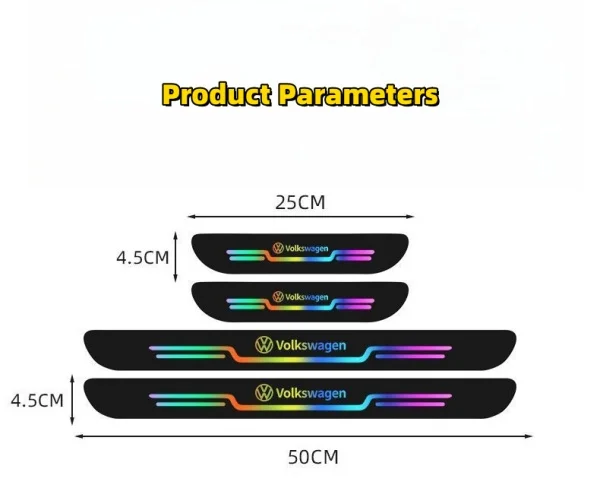Car Colorful Door Sill Strip