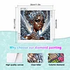 Black Woman - Crystal Rhinestone Diamond Painting