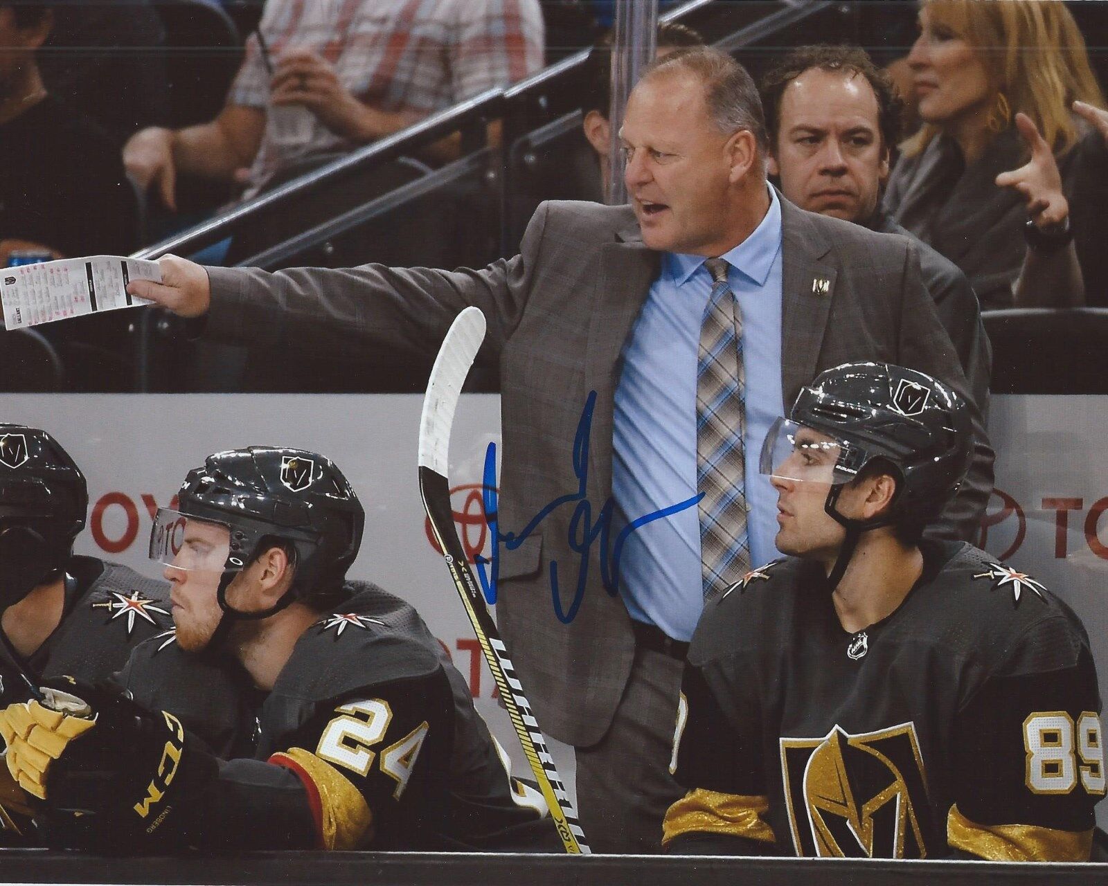 Gerard Gallant Signed 8x10 Photo Poster painting Vegas Golden Knights Autographed COA