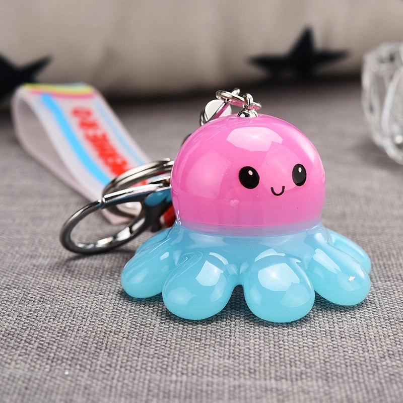 Creative Illuminated Octopus Acrylic Keychain
