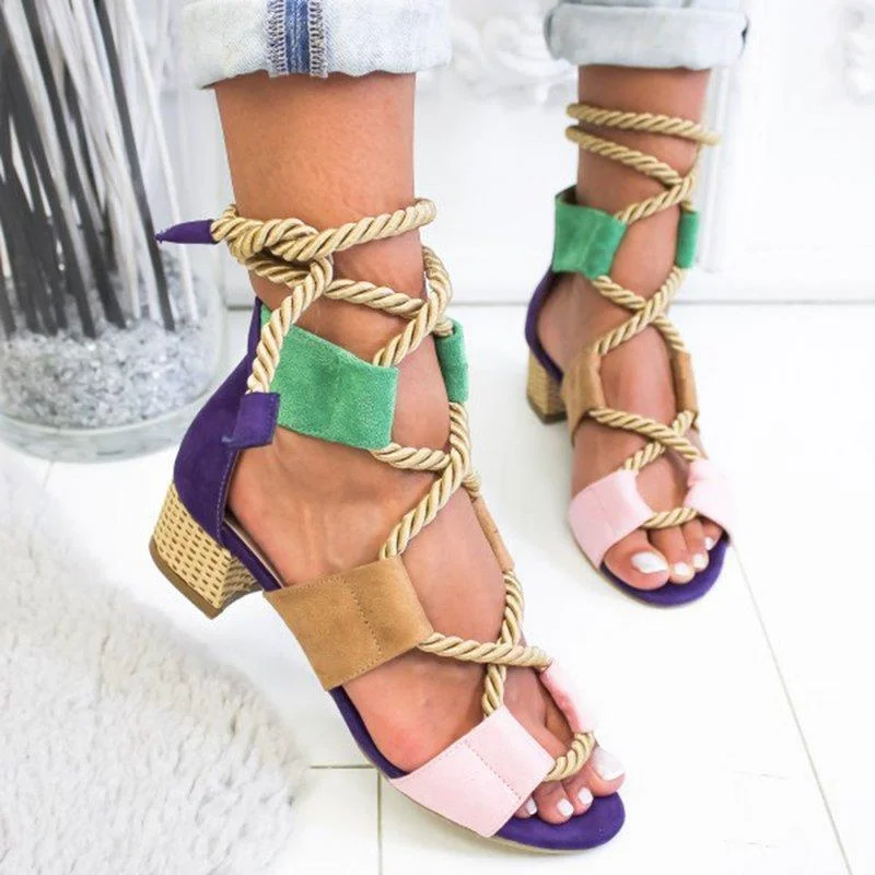 2019 New Wedge Espadrilles Women Sandals Heel Pointed Fish Mouth Fashion Sandals Hemp Rope Lace Up Platform Sandal Size 34-43
