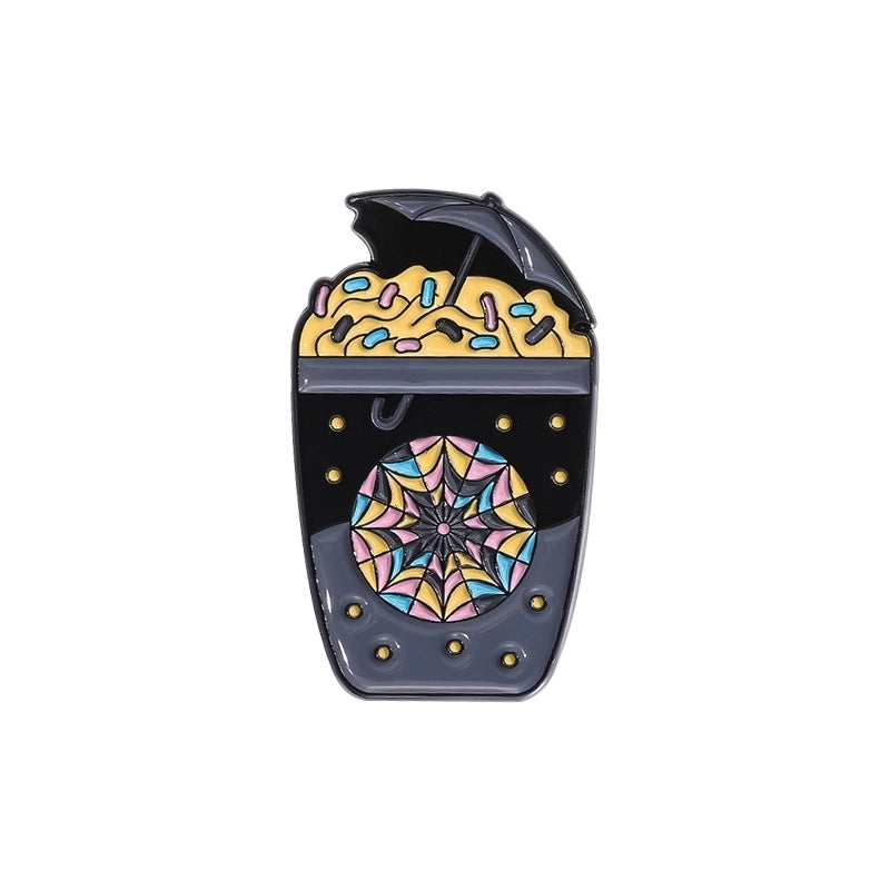 Cartoon Style Cute Cowboy Style Cartoon Character Cup Alloy Stamping Stoving Varnish Women’s Brooches