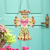 5D DIY Special Shaped Diamond Painting Cross Hanging With Lamp String Kit