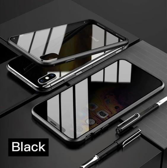 Luxury Full Body Protective Magnetic Case Anti-peeping Two Side Glass Cover For IPhone  X/XS XR XS MAX