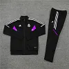 2022/2023 Real Madrid Long Zipped Jacket Black Football Shirt 1:1 Thai Quality Set