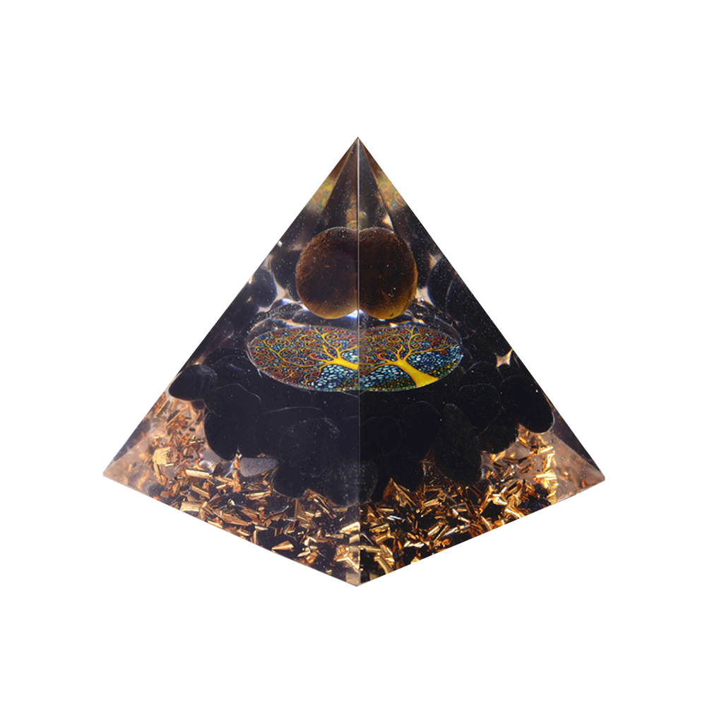 

Energy Generator Natural Orgonite Pyramid Chakra, 501 Original