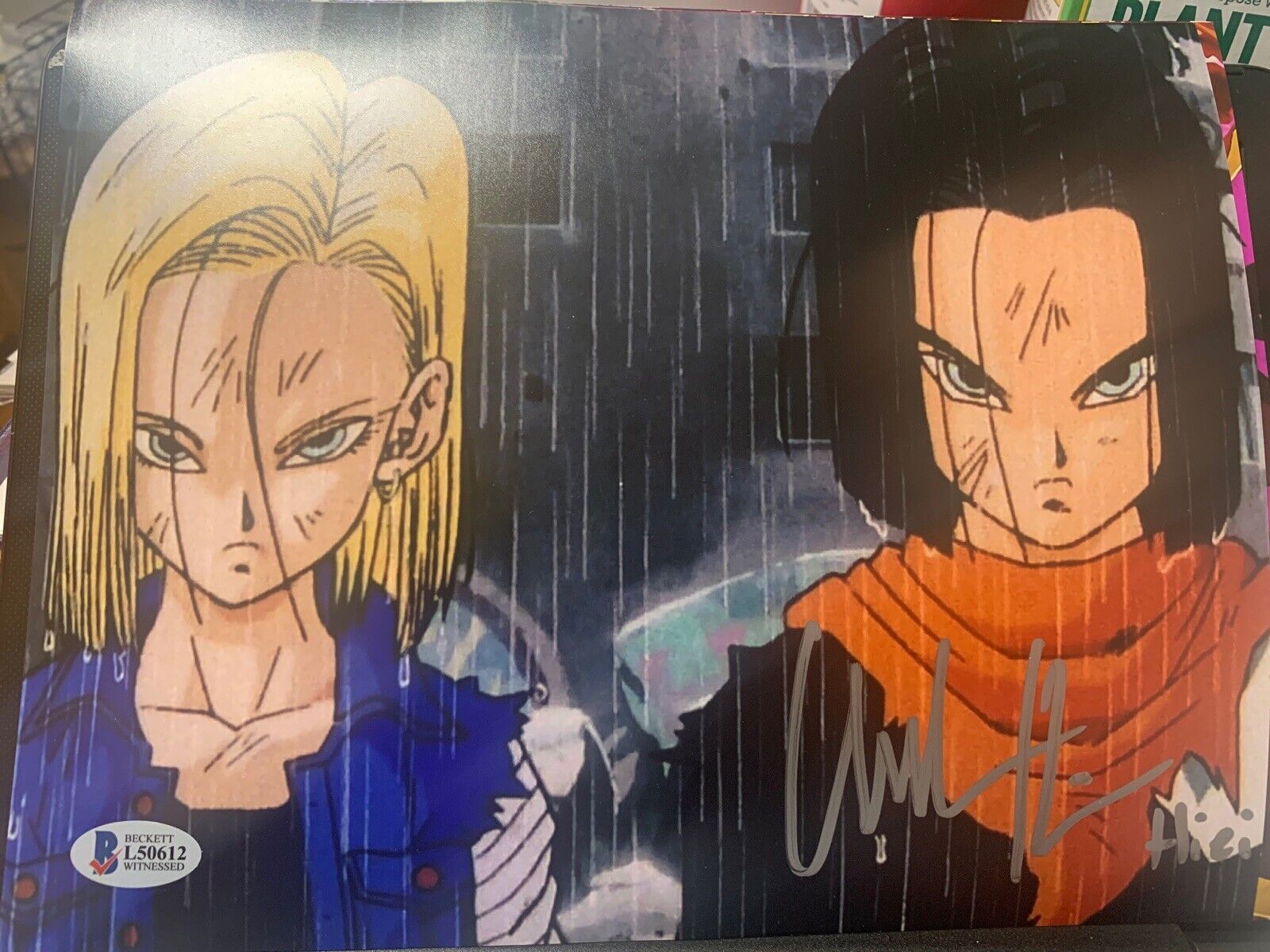 Chuck Huber signed 8x10 Photo Poster painting Dragon Ball Z Movie Android 17 Beckett D6