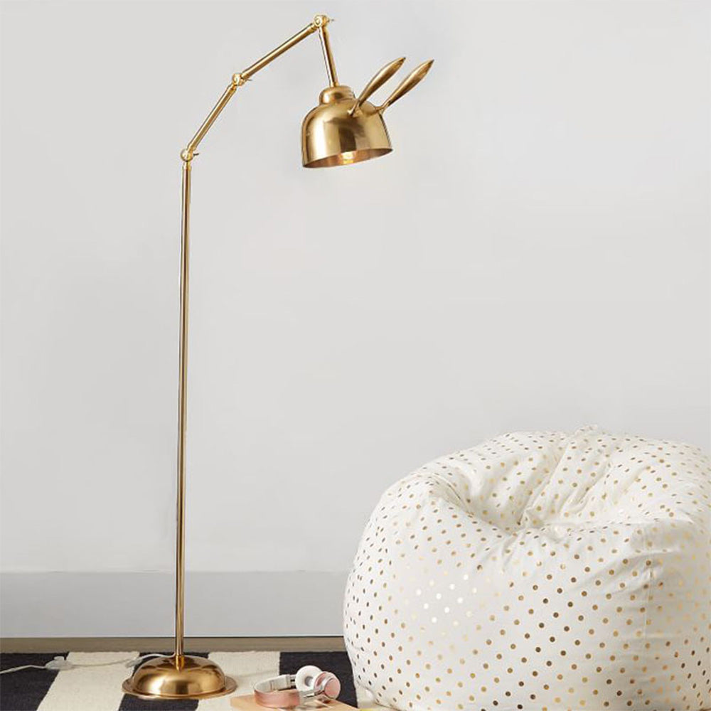 Modern Gold Bunny Standing Floor Lamp