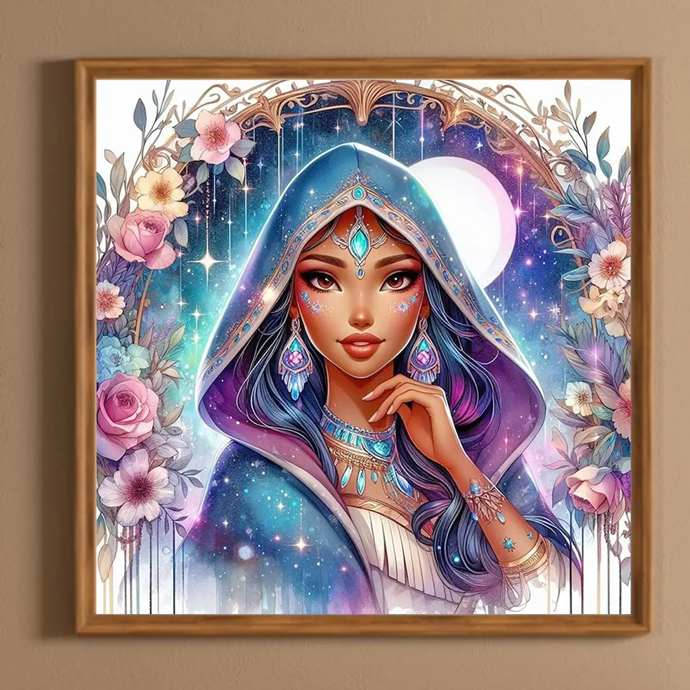 Diamond Painting - Full Round Drill - Princess Pocahontas(Canvas|40*40cm)