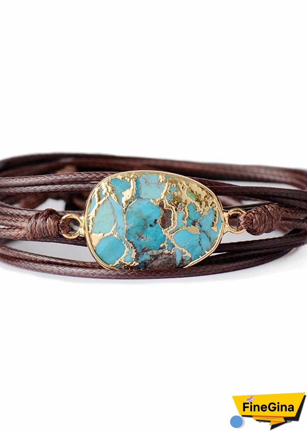 Boho Bracelet, Wrap Bracelet, Blue Turquoise