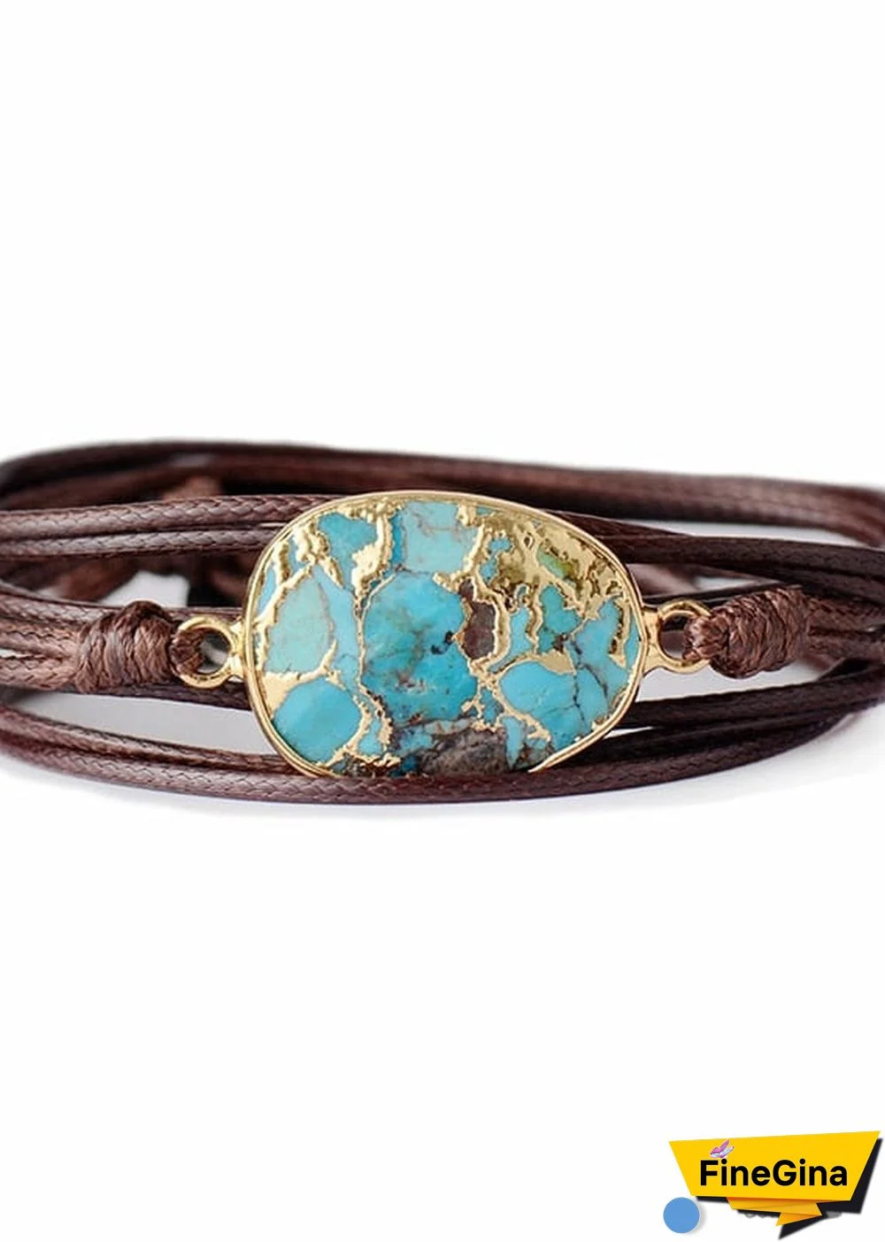Boho Bracelet, Wrap Bracelet, Blue Turquoise