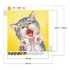 Funny Cat 5D DIY Diamond Painting Special-shaped Partial Drill Decor (YXC378)
