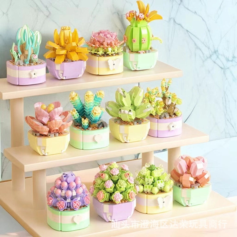 Building Toys Flower Plastic Toys