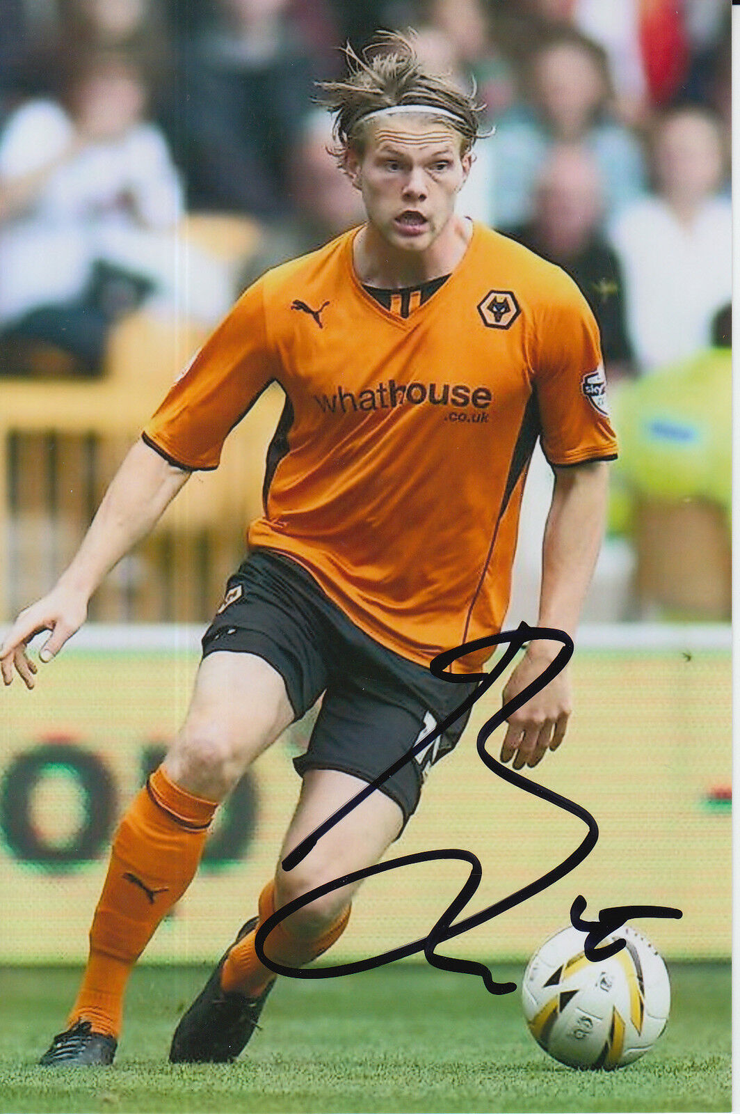 WOLVES HAND SIGNED BJORN SIGURDARSON 6X4 Photo Poster painting 1.