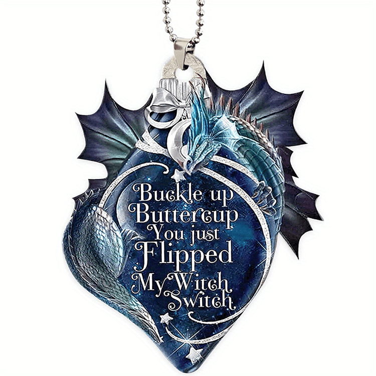 Blue Moon And Dragon Lover Car Hanging Ornament pendant -BSTC1050