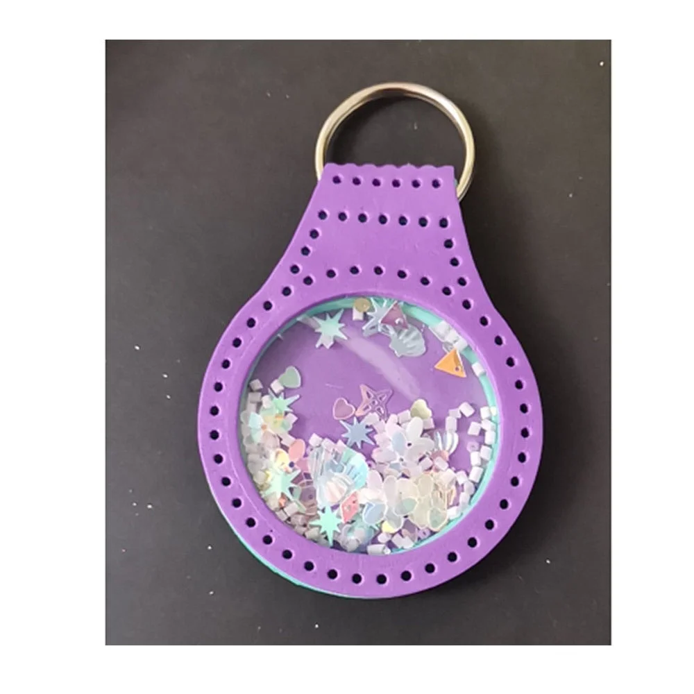 Round Stitched Keychain Dies Scrapbooking Stencil Template for DIY Embossing Paper Photo Album Greeting Gift Card Cut Die New