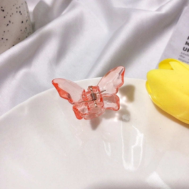Sweet Butterfly Resin Transparent Hair Clip