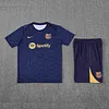 2025/2026 Barcelona Pre-Match Training Dark Blue Shirt+Shorts 1:1 Thai Quality