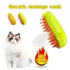 Steamy Cat Brush , 3 In1 Cat Steamy Brush, Self Cleaning Steam Cat Brush