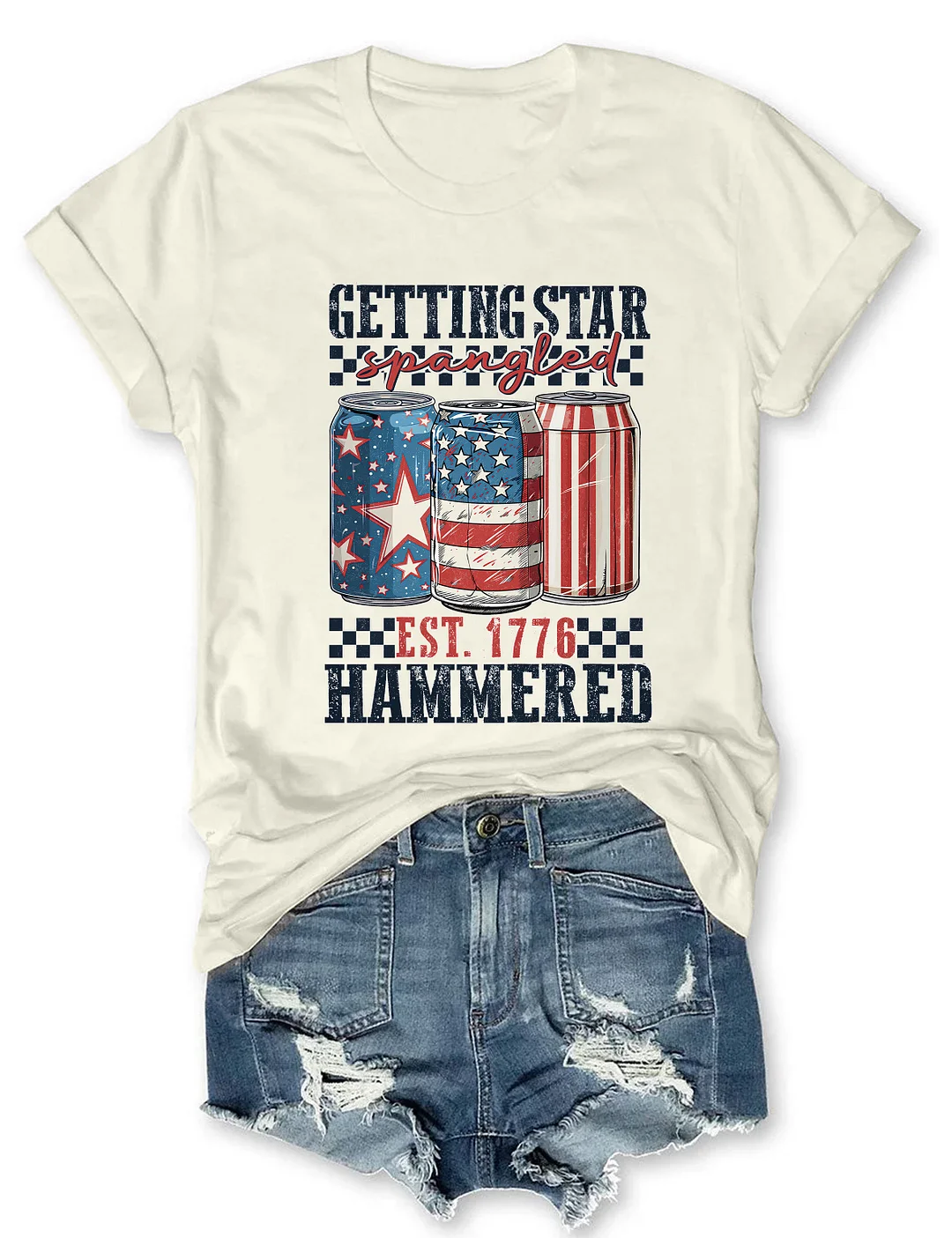 Getting Star Spangled Hammered T-shirt