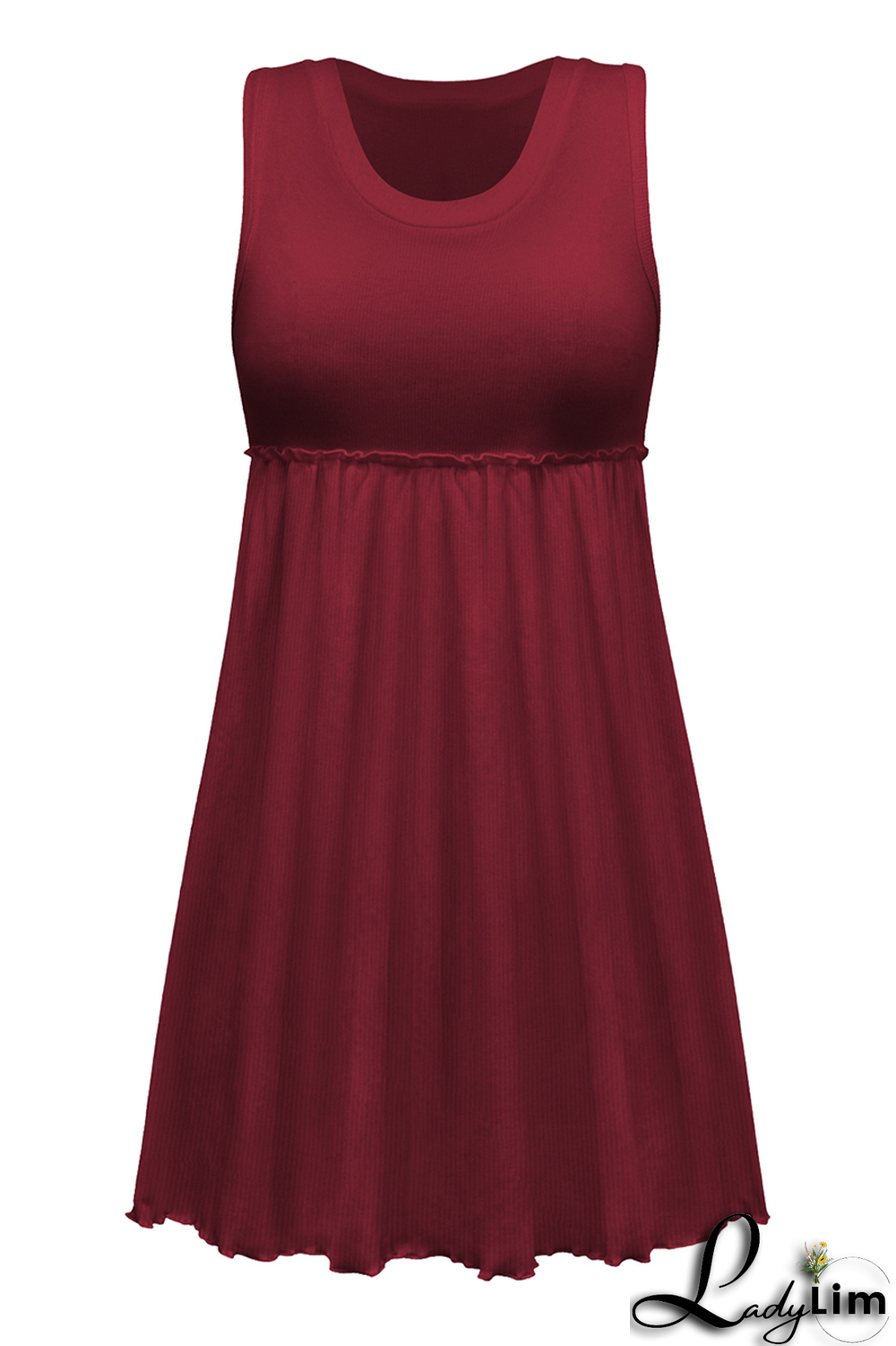 Apricot Casual Solid Patchwork U Neck Cake Skirt Dresses