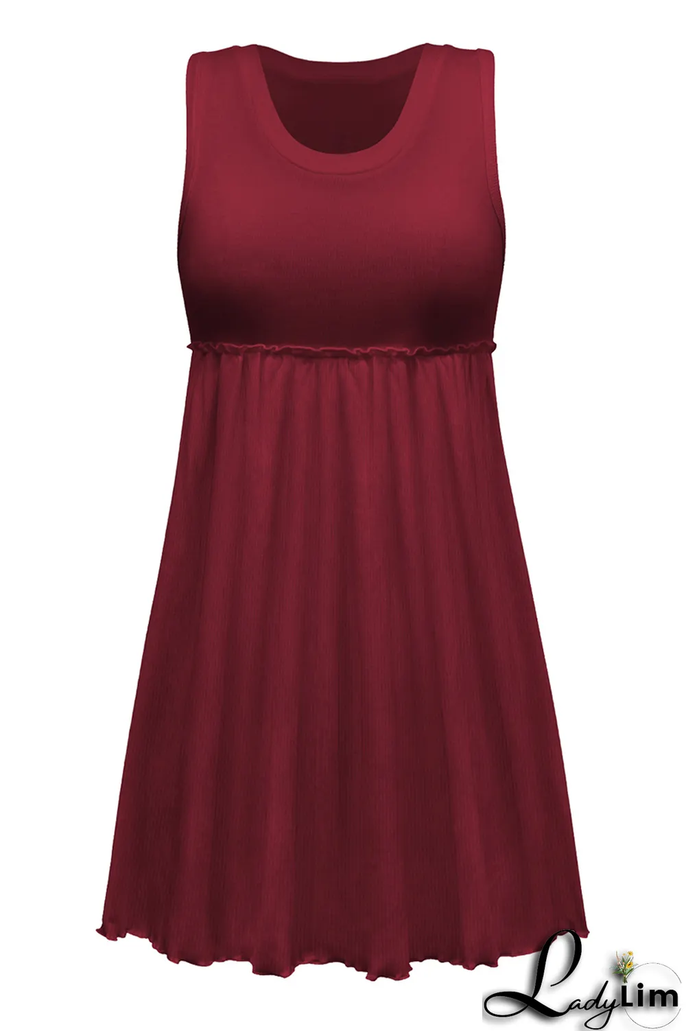 Apricot Casual Solid Patchwork U Neck Cake Skirt Dresses