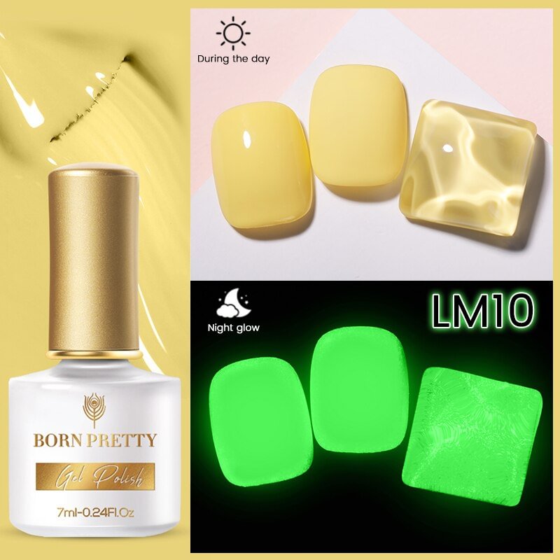 Luminous Gel Nail Polish Green Luminous Macaron 7Ml Nail Gel Semi-Permanent | IFYHOME